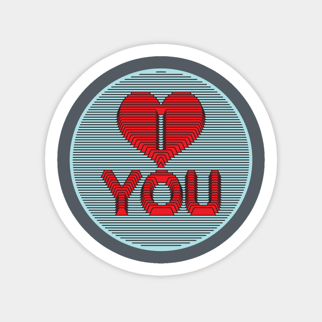 I love you Sticker by EnriqueV242